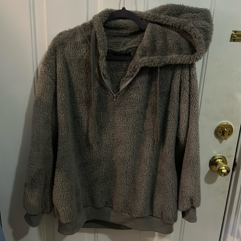 Gray Sherpa jacket